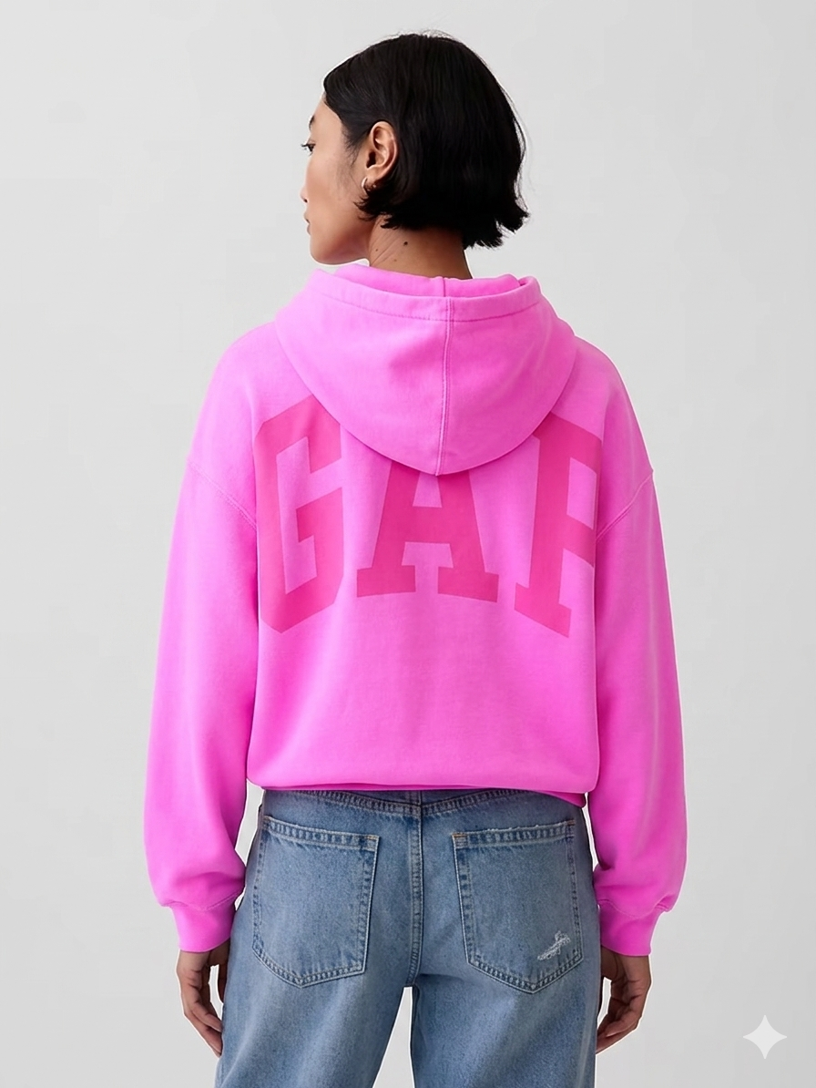 Crop Logo Hoodie